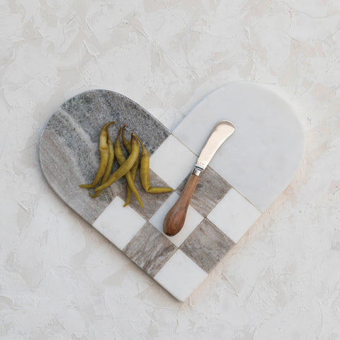 Amore Heart-Shaped Cheese/Cutting Board