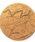 Easton Map Cork Coaster Single