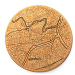 Easton Map Cork Coaster Single