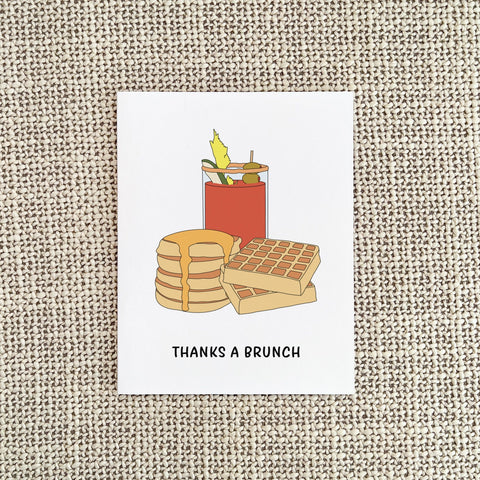 Thanks A Brunch Thank You Card Greeting Card