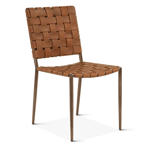 Copenhagen Dining Chair - Brown Leather
