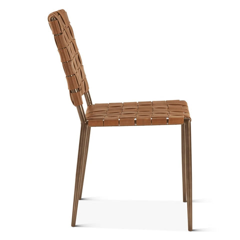 Copenhagen Dining Chair - Brown Leather
