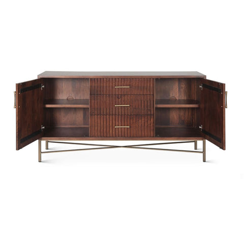 Cosmopolitan 68" Sideboard in Honey Brown