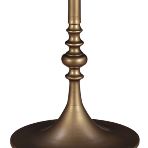 Dauphine 36" Round Bistro Table Marble with Antique Metal Base