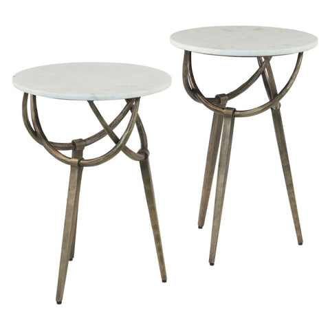 Mojave Sculpture 16" Side Table - Set of 2
