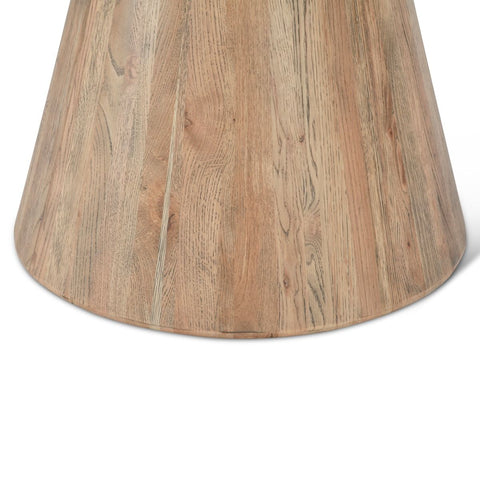 Vista 22" Side Table - White Travertine