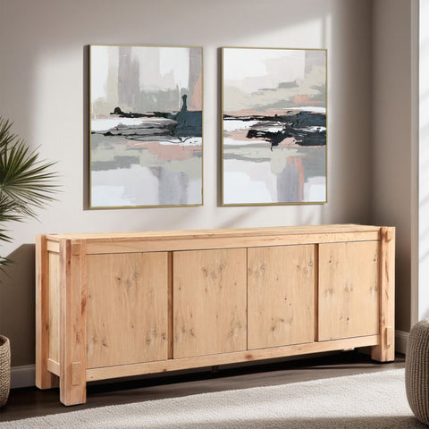 Flagstaff 80" Buffet in Natural Distressed Oak