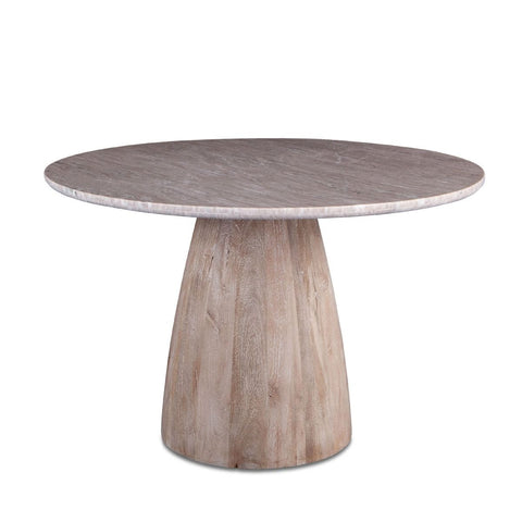 Palm Springs Round Marble Dining Table