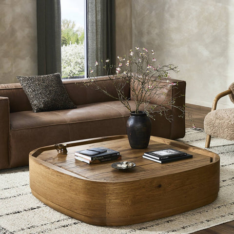 Leandro Coffee Table - Natural Reclaimed French Oak