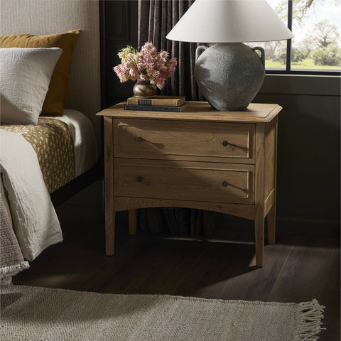 Maggie Nightstand - Aged Smoked Oak Resawn