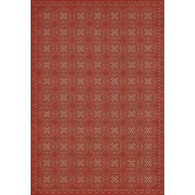 Pattern 28 "Red Bandana" Vinyl Floorcloth - Spicher & Co.