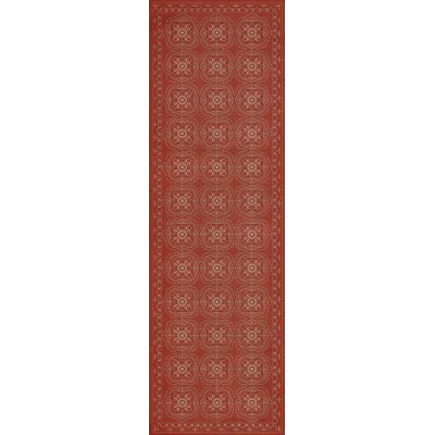 Pattern 28 "Red Bandana" Vinyl Floorcloth - Spicher & Co.