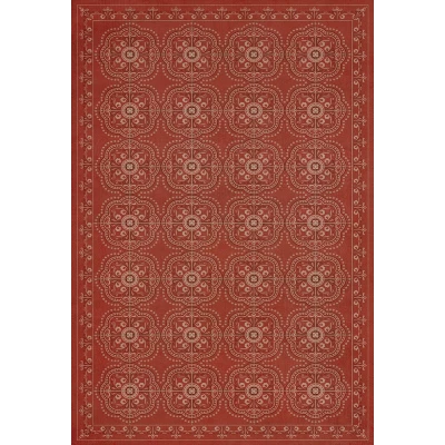 Pattern 28 "Red Bandana" Vinyl Floorcloth - Spicher & Co.