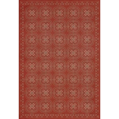 Pattern 28 "Red Bandana" Vinyl Floorcloth - Spicher & Co.