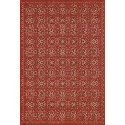 Pattern 28 "Red Bandana" Vinyl Floorcloth - Spicher & Co.