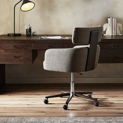 Rei Desk Chair - Gibson Mink & Oak