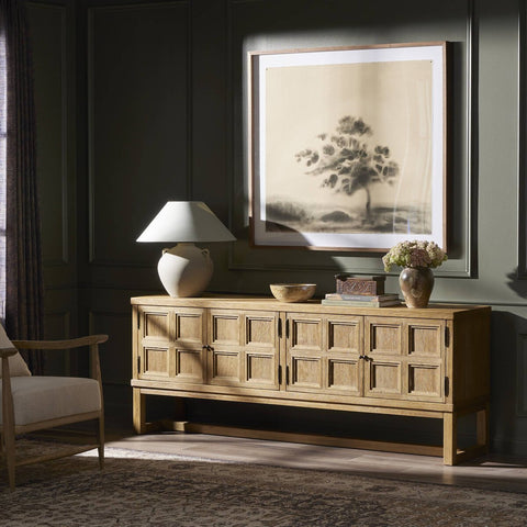 Tamara Media Console - Worn Oak Veneer