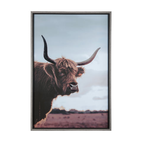 Stark Still - Look Modern Wall Art Photography Cow
