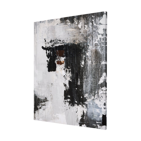 The Fog Abstract Modern Art Stretched Canvas