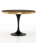 Evans Bistro Table Mixed Materials Tulip Base