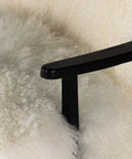 Ashland Armchair-Mongolia Cream Fur/Drifted Matte Black Furniture