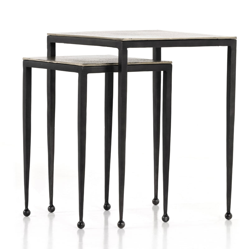 Dalston Nesting End Tables-Antique Nickel