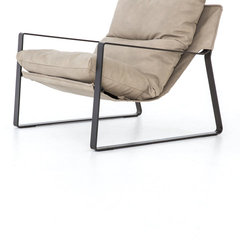 Emmett Leather Sling Chair - Umber Natural