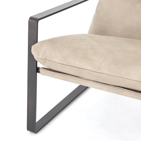 Emmett Leather Sling Chair - Umber Natural