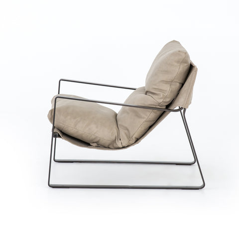 Emmett Leather Sling Chair - Umber Natural