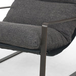 Emmett Leather + Fabric Sling Chair - Thames Ash