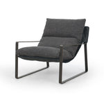 Emmett Leather + Fabric Sling Chair - Thames Ash