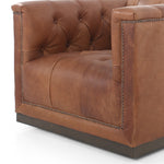 Maxx Leather Swivel Chair - Heirloom Sienna