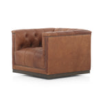 Maxx Leather Swivel Chair - Heirloom Sienna