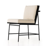 Crete Dining Chair-Saville Flax/Black Frame