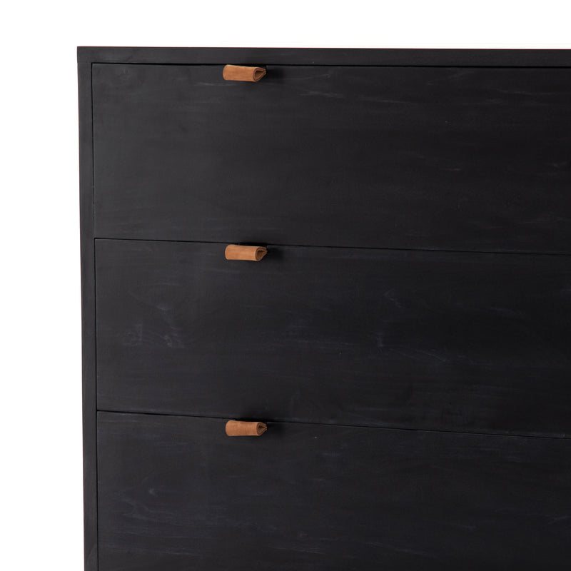 Trey 5 Drawer Dresser-Black Wash Poplar