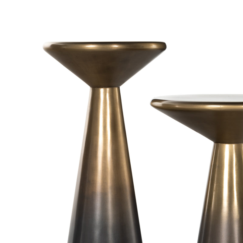 Cameron Accent Tables, Set Of 2-Brass Furniture Title: Default Title