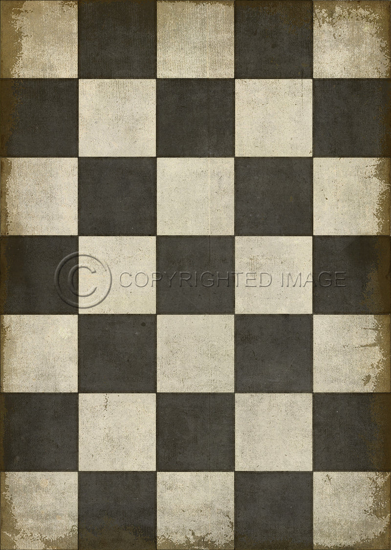 Pattern 07 "Checkered Past" Vinyl Floorcloth