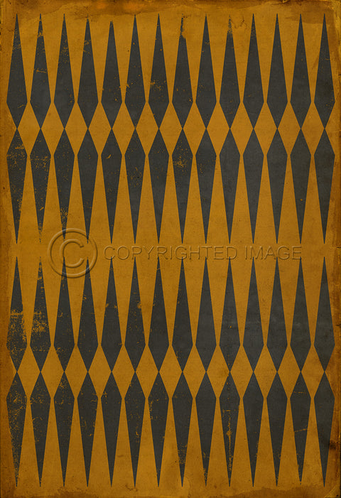 Pattern 08 "Good Old Chuck" Vinyl Floorcloth
