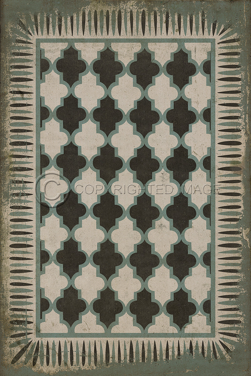 Pattern 10 "Taj Mahal" Vinyl Floorcloth