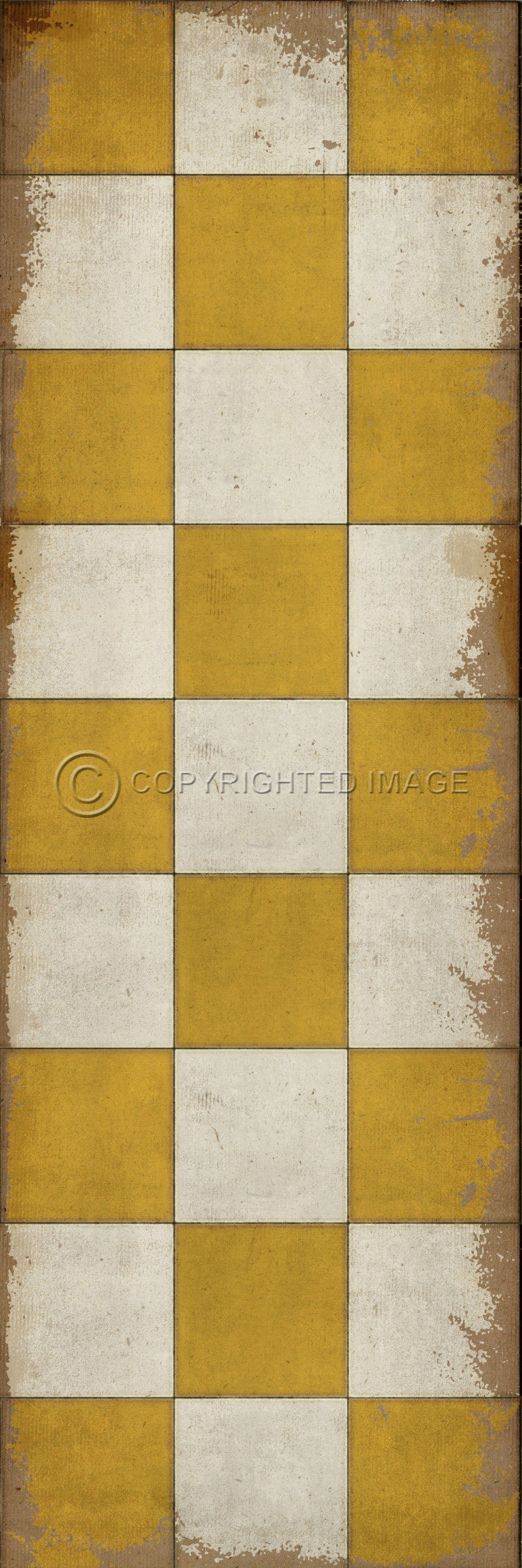 Pattern 07 "Check Yourself" Vinyl Floorcloth