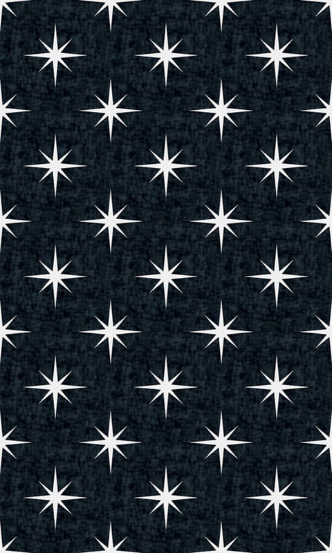 C+H Designs "Starry Night" Vinyl Floorcloth Vinyl Floorcloths 24x36: 36x60