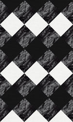 C+H Designs "House Of Gray" Vinyl Floorcloths Vinyl Floorcloths 24x36: 36x60