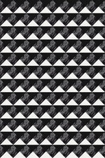C+H Designs "House Of Gray" Vinyl Floorcloths Vinyl Floorcloths 24x36: 96x144