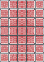 C+H Designs "Red Letter" Vinyl Floorcloth Vinyl Floorcloths 24x36: 60x84