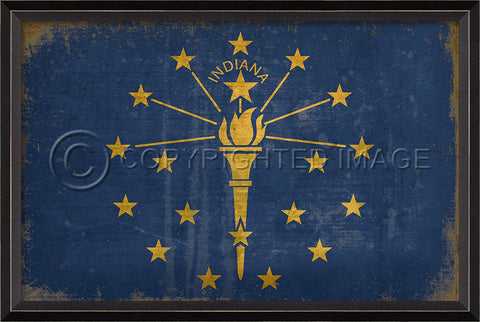 Indiana State Flag Wall Art