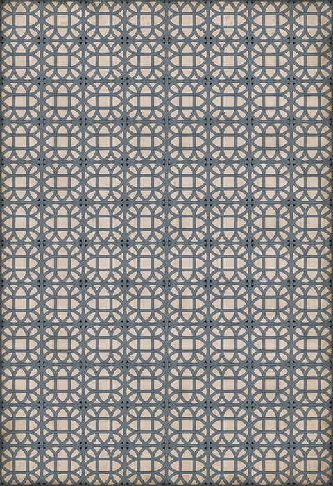 Williamsburg Lamerie Lattice "James Geddy" Vinyl Floorcloth - Spicher & Co.