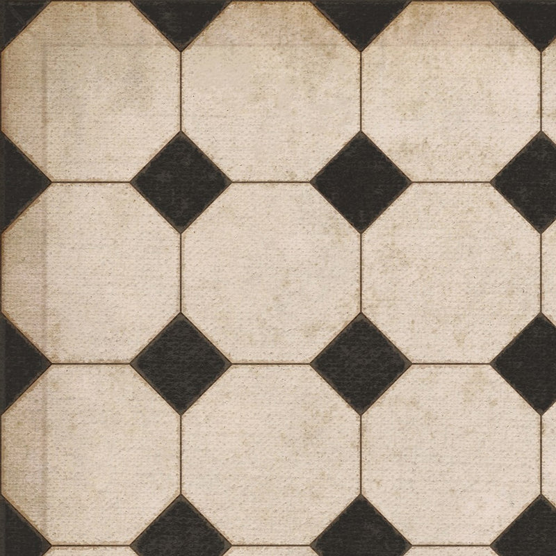 Williamsburg Octagons "Adams" Vinyl Floorcloth