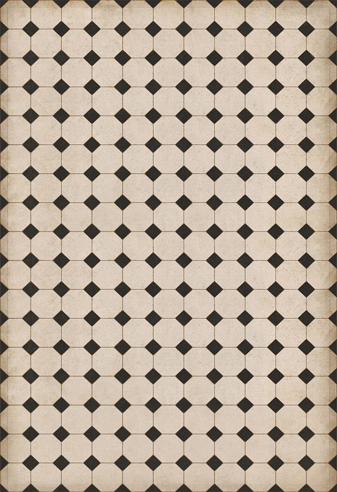 Williamsburg Octagons "Adams" Vinyl Floorcloth