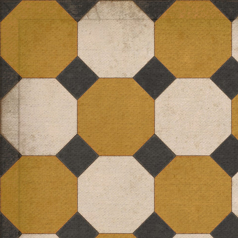 Williamsburg Octagons "Jefferson" Vinyl Floorcloth