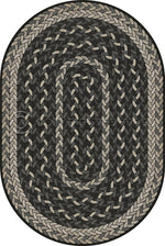 Pattern 85 "Such A Cozy Room" Braided Oval Vinyl Floorcloth